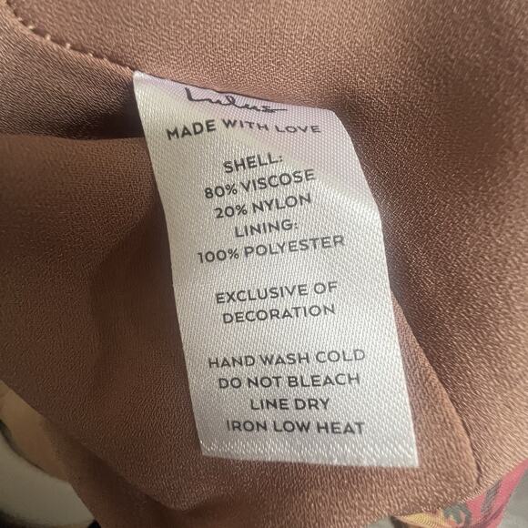 Lulu’s Coveted Grace Brown Burn Out Velvet Midi Dress Size S Floral Bustier - Picture 15 of 15